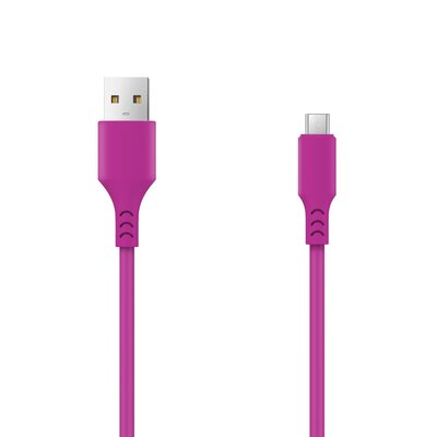 Kabel USB - Lightning SETTY New 2A 1 m Różowy