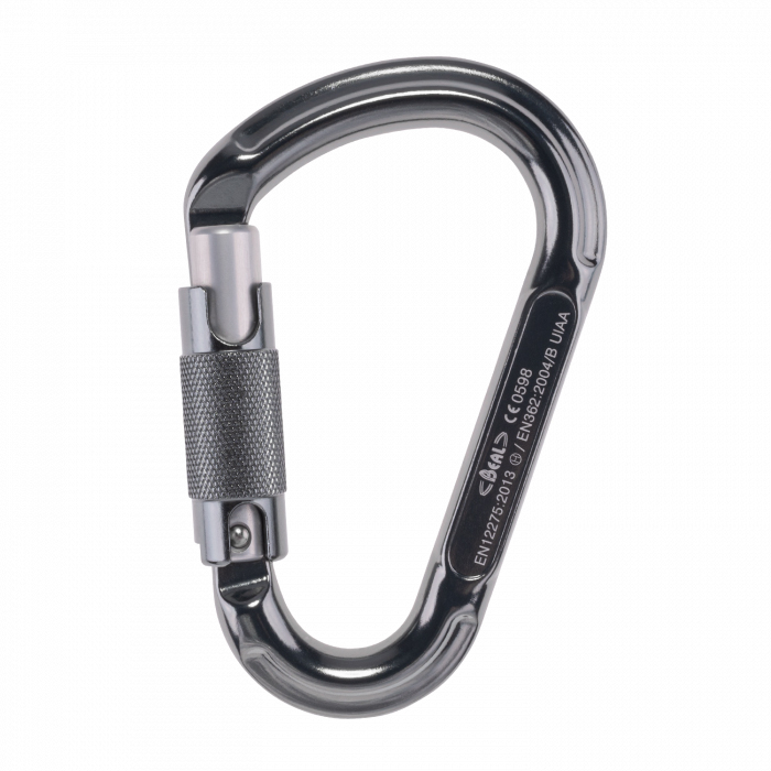 Karabinek wspinaczkowy HMS z automatyczną blokadą Beal BE LOCK 3-MATIC graphite - ONESIZE
