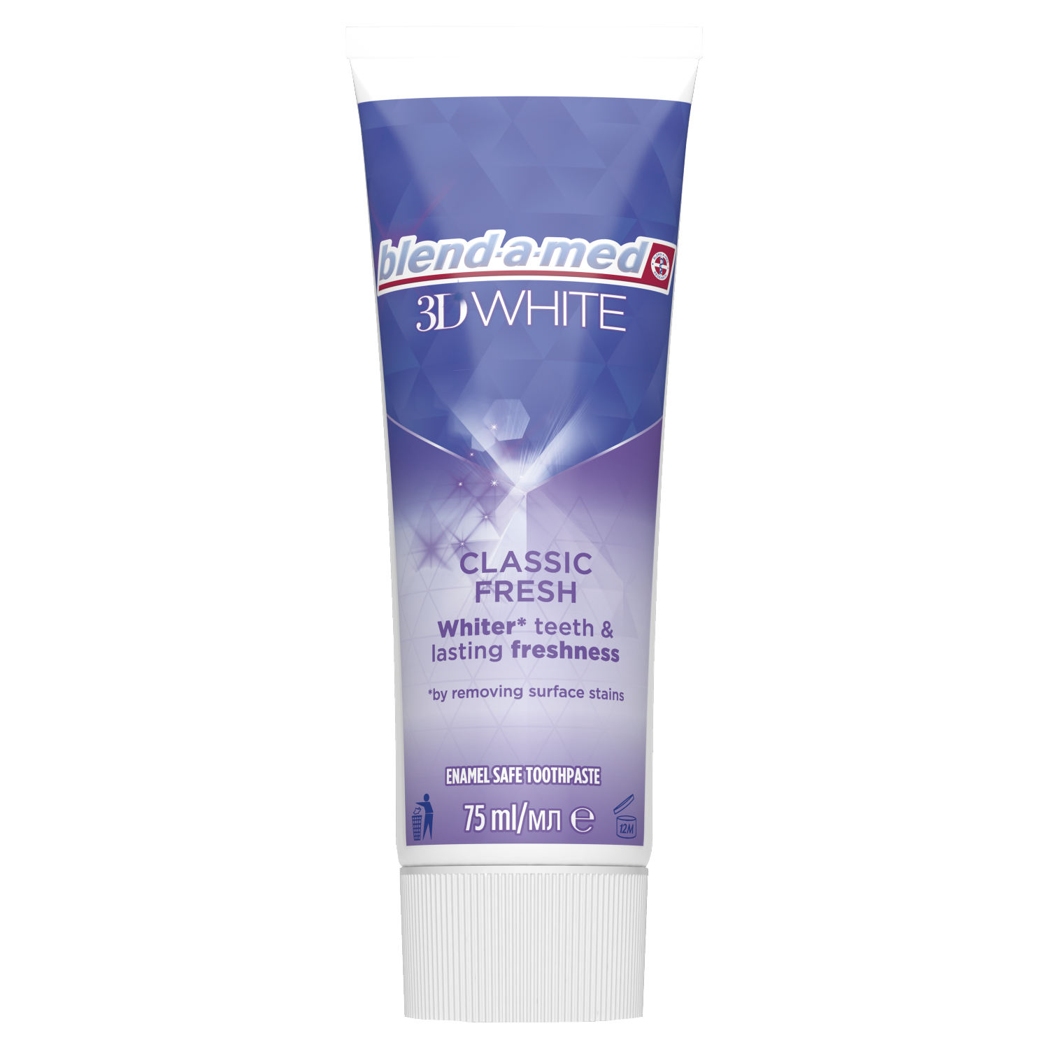 Blend-A-Med 3D White Classic Fresh pasta do mycia zębów, 75 ml