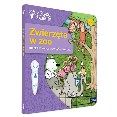 Książka Czytaj z Albikiem Zwierzęta w zoo Lucie Krystlíková (twarda okładka)