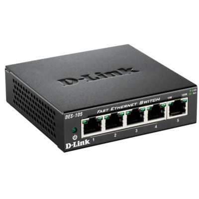 Switch D-LINK DES-105 Fast Ethernet, 5 portów