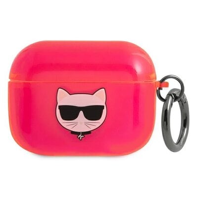 Etui na słuchawki KARL LAGERFELD Choupette Head do Apple AirPods Pro Różówy