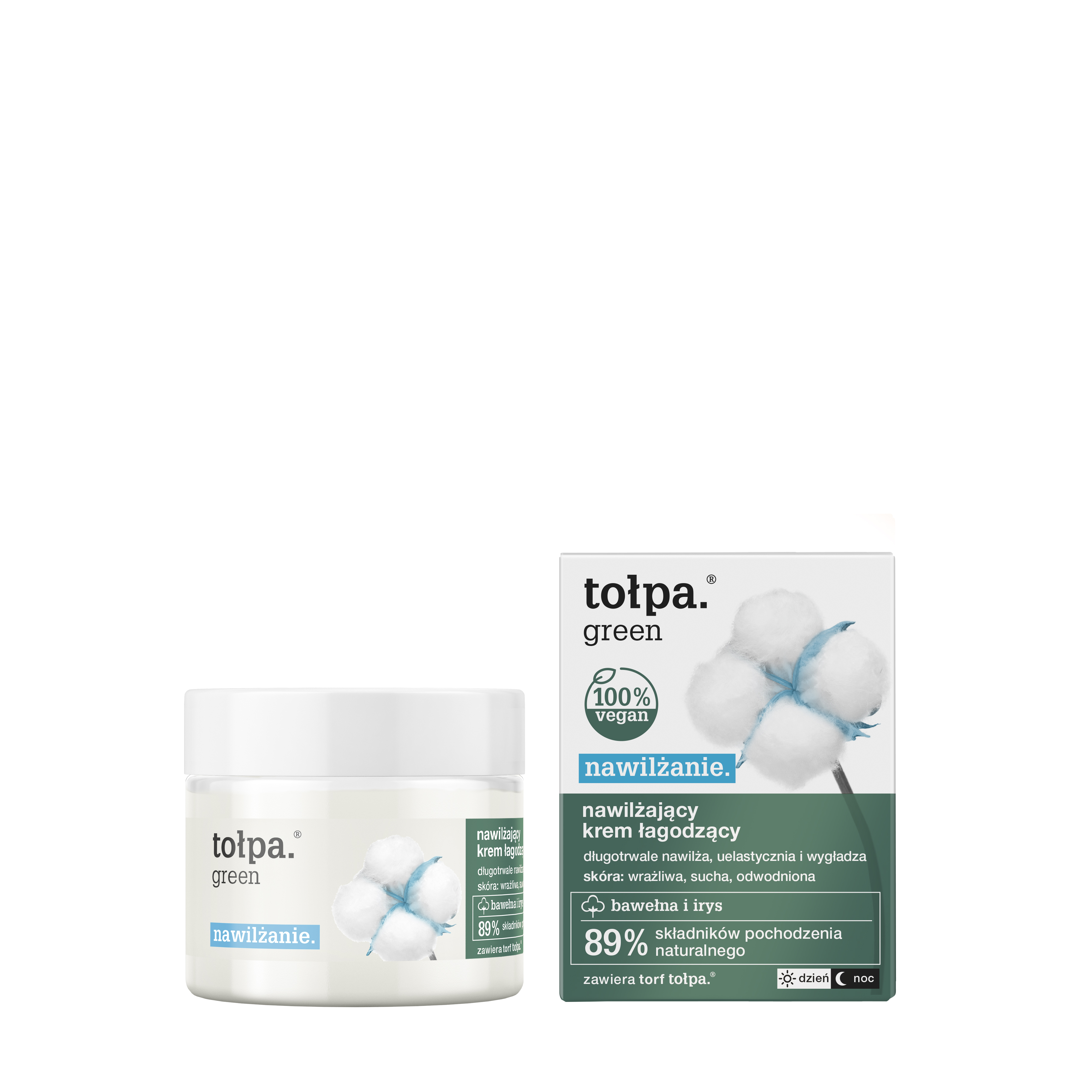 Tołpa Green, Nawilżanie, krem nawilżająco-łagodzący, 50ml