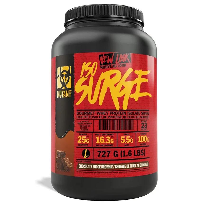 Mutant Iso Surge suplement diety, izolat białka serwatki, Chocolate Fudge Brownie, 727 g