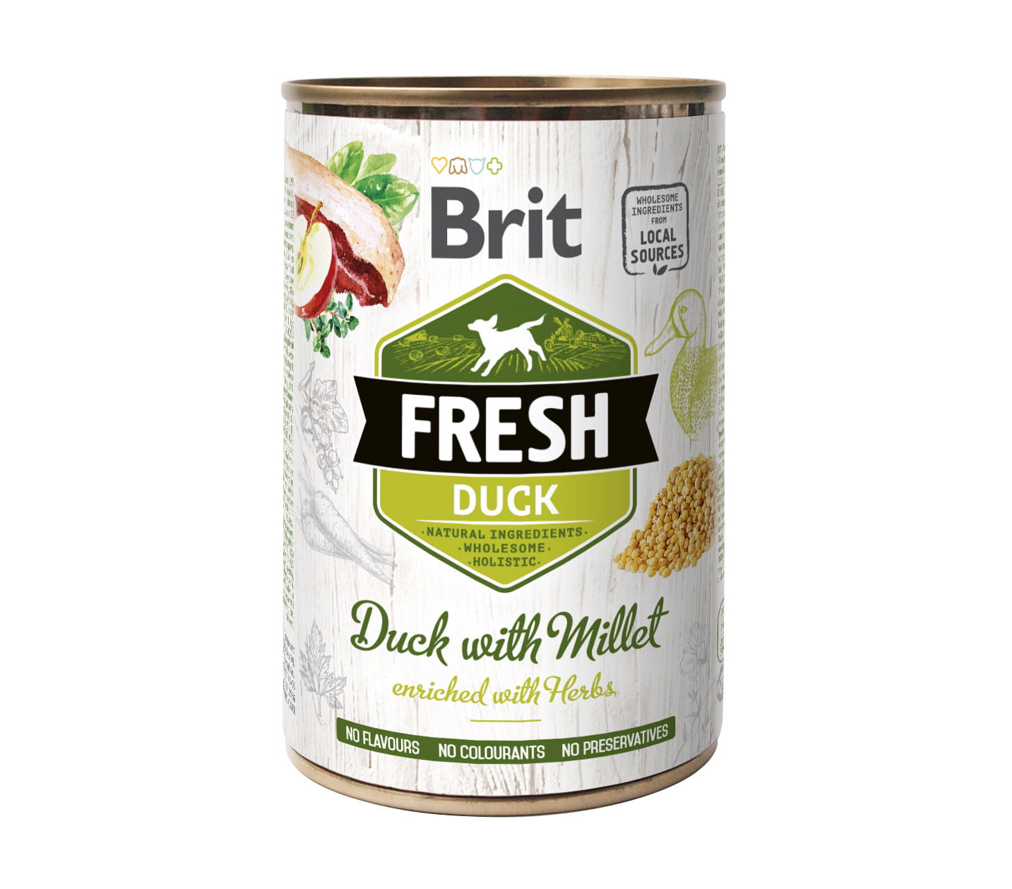 Brit Fresh pełnoporcjowa karma wilgotna dla dorosłych psów Duck 400 g