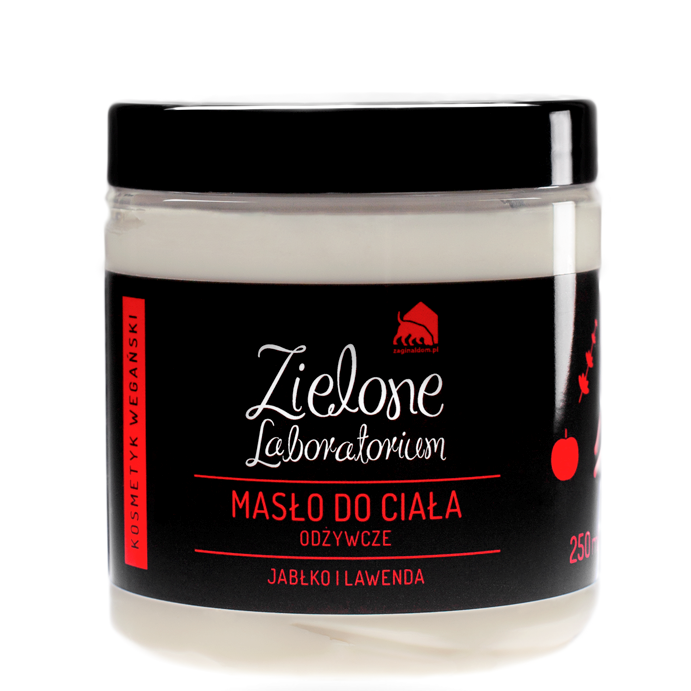 Zielone Laboratorium odżywcze masło do ciała z jabłkiem i lawendą, 250 ml