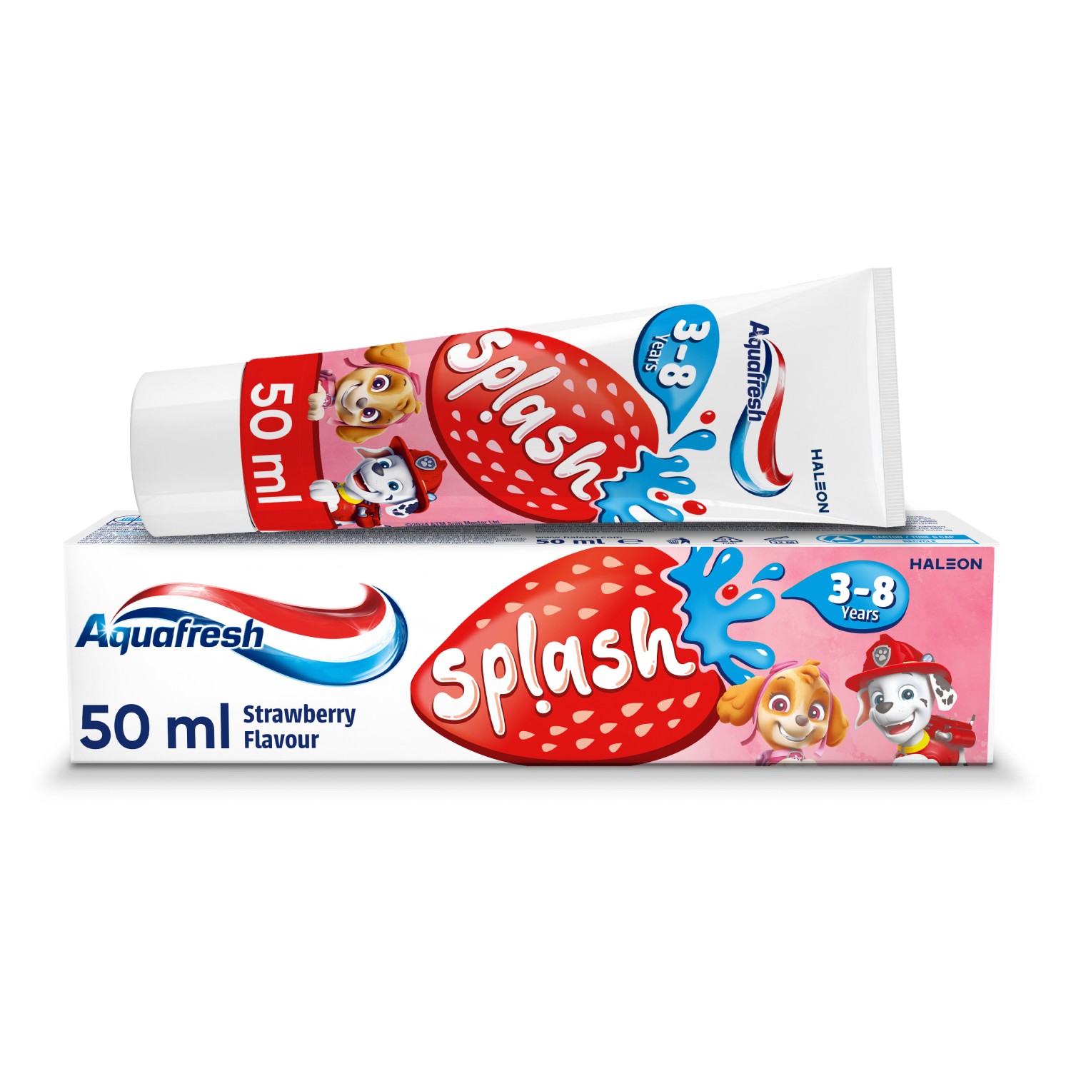 Aquafresh Splash pasta do mycia zębów dla dzieci w wieku 3-8 lat, 50 ml