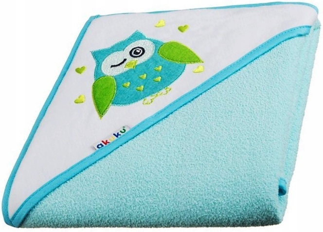 Akuku okrycie kąpielowe kapturek baw.80x80 ręcznik