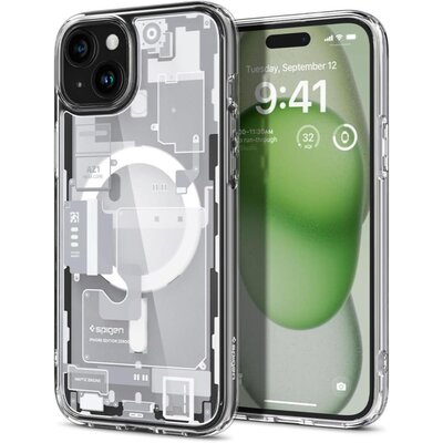Etui SPIGEN Ultra Hybrid Mag MagSafe do Apple iPhone 15 Zero One Biały