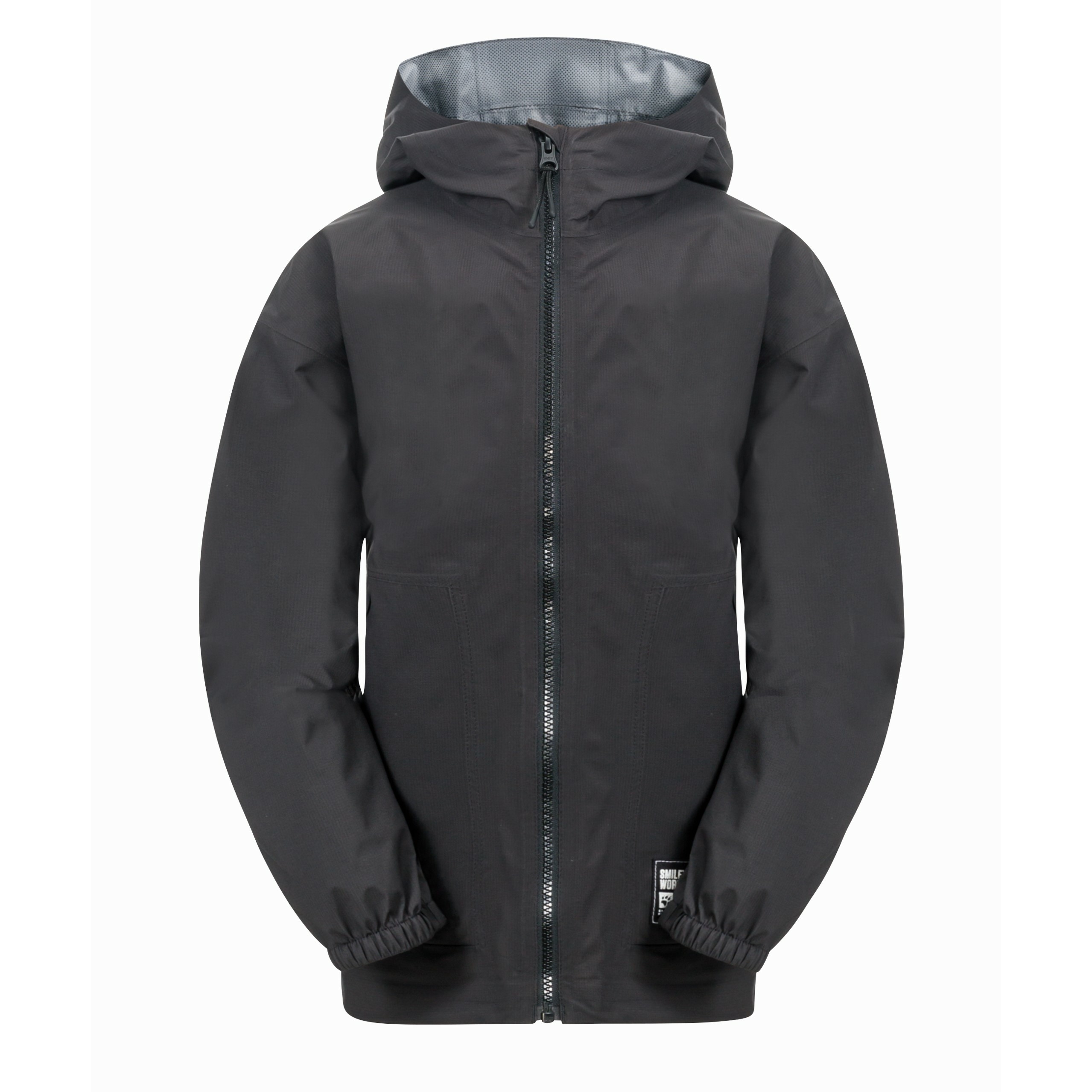 Kurtka przeciwdeszczowa dla dzieci Jack Wolfskin SMILEYWORLD 2.5L JKT Y granite black - 140