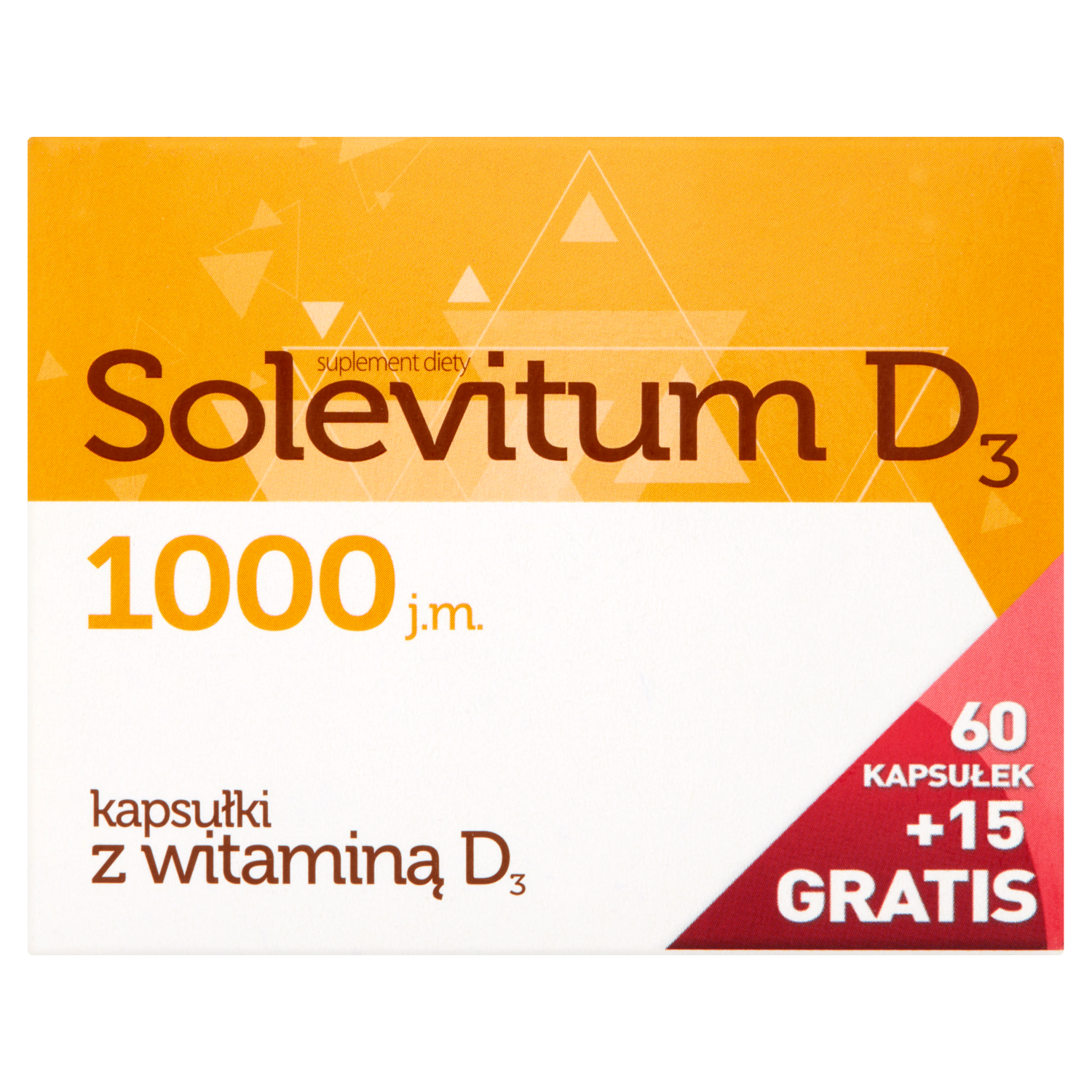 Solevitum D3 1000 j.m. suplement diety, 15 kaps./1 opak.