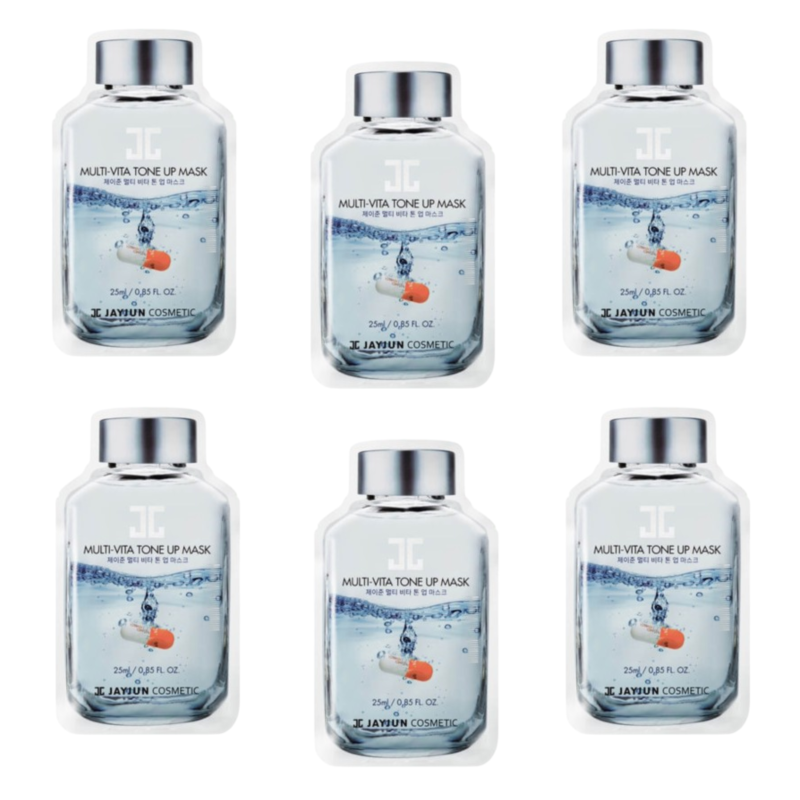 Jayjun zestaw masek w płachcie o działaniu rozjaśniającym, 6x25 ml