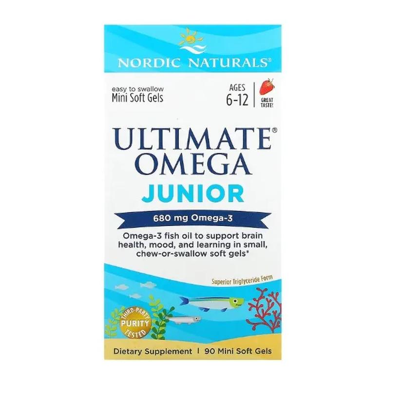 Nordic Naturals Ultimate Omega Junior suplement diety, 680mg, 90 kaps./1 opak.