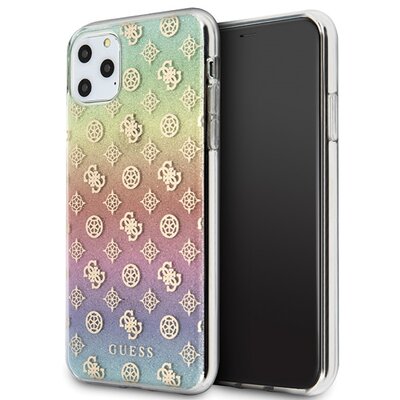 Etui GUESS 4G Peony do Apple iPhone 11 Pro Max Tęczowy