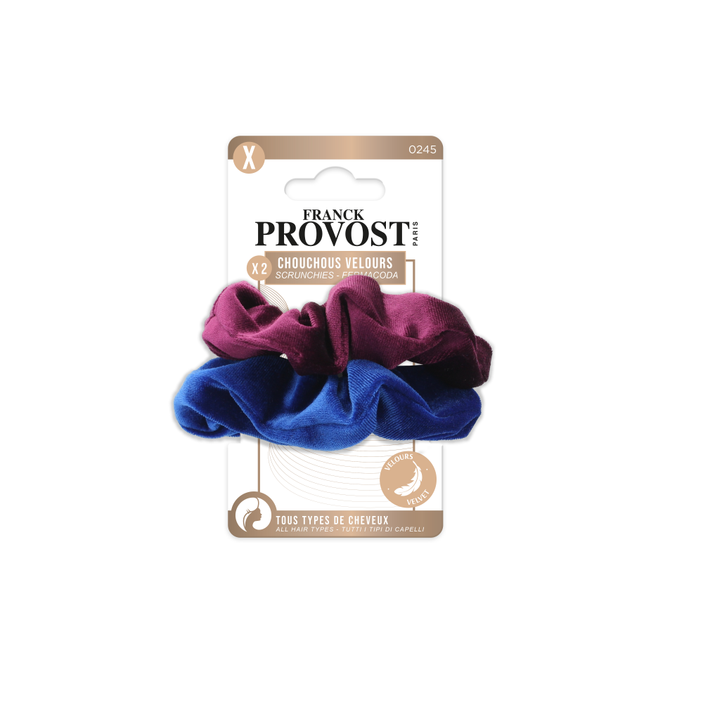 Franck Provost owijki welurowe do włosów, 2 szt./1 opak.