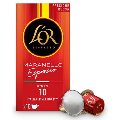 Kapsułki L'OR Passione Rossa Espresso Maranello do ekspresu Nespresso (10 szt.)