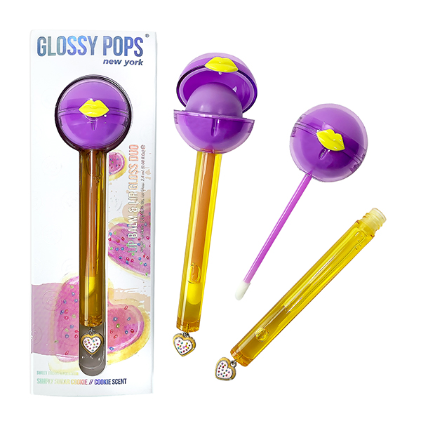 Glossy Pops Sweet Treats balsam i błyszczyk do ust Simply Sugar Cookie, 1 szt.