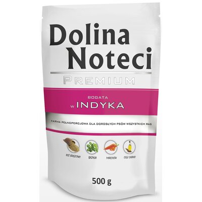 Karma dla psa DOLINA NOTECI Premium bogata w indyka 500 g