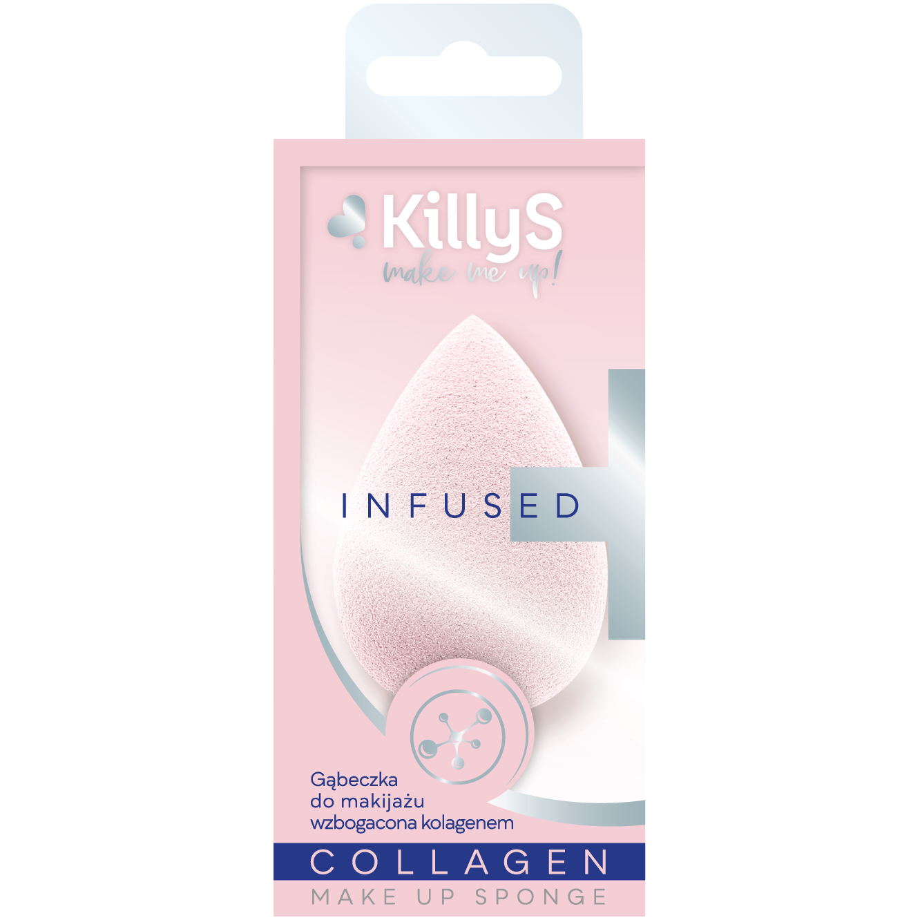 KillyS gąbka 3D z kolagenem do makijażu, 1 szt.