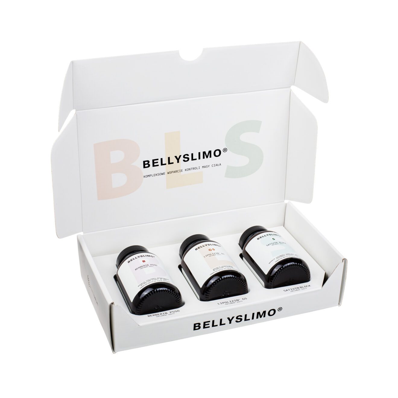 Pharmaverum s.c. Bellyslimo® Set zestaw: suplement diety, 3x60 kaps./1 opak.
