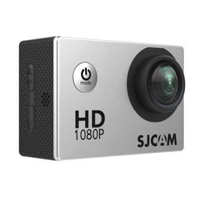 Kamera sportowa SJCAM SJ4000 Srebrna Obudowa wodoodporna, uchwyty
