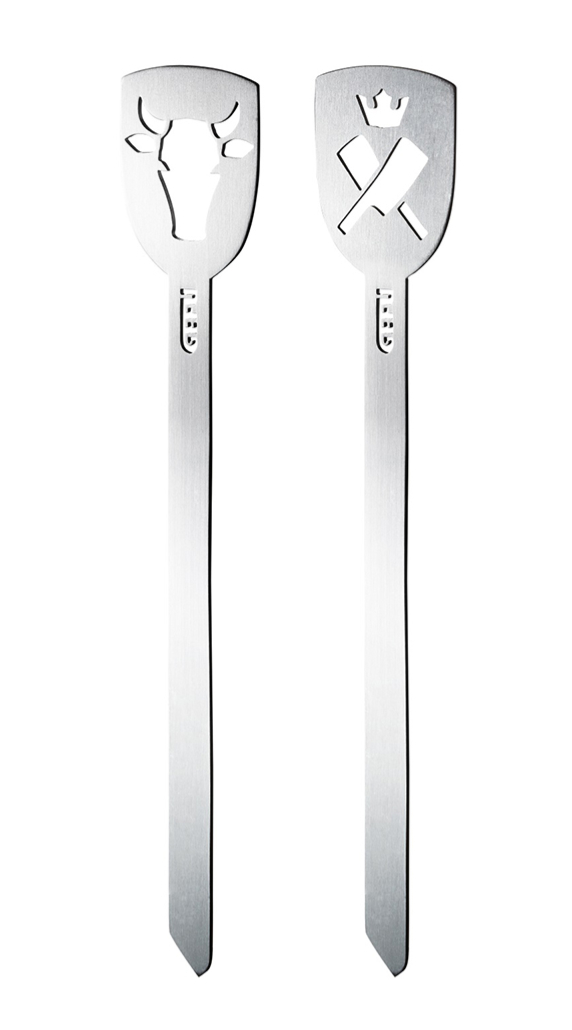 GEFU - Zestaw 2 szpikulców do burgerów byk/topór TORRO