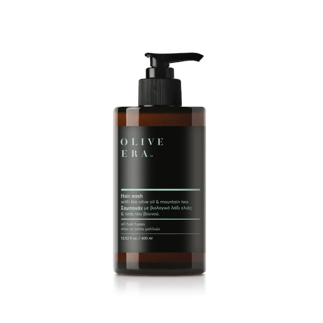 Olive Era Mountain Tea szampon do włosów z bio oliwą z oliwek i herbatą górską, 400 ml