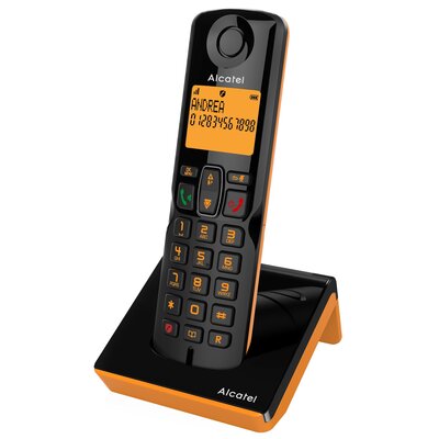 Telefon ALCATEL S280 Czarno-pomarańczowy