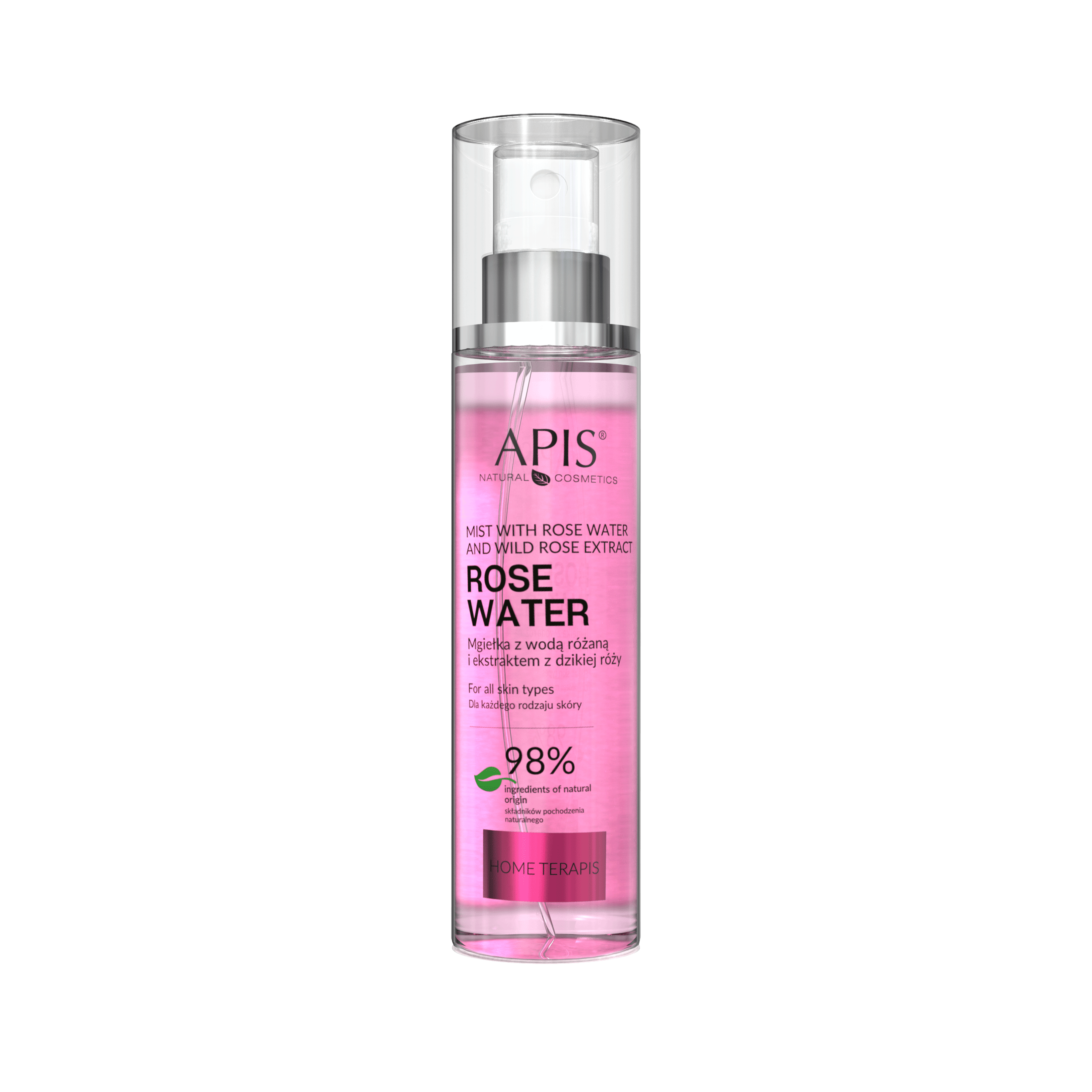 Apis Rose Water mgiełka z wodą różaną do twarzy, 150 ml