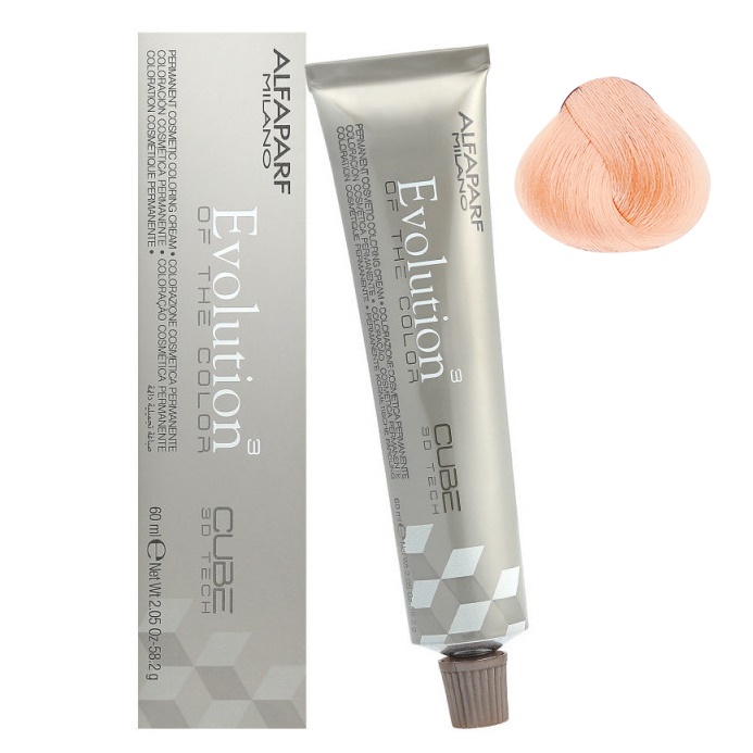 Alfaparf Evolution of the Color Cube trwała farba do włosów 9.423 bardzo jasny blond miedziano-fioletowo-złocisty, 60 ml