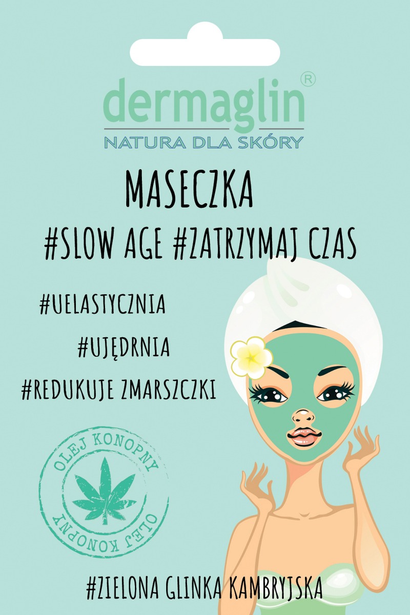 Dermaglin #Slow Age #Zatrzymaj czas ujędrniająca maseczka do twarzy, 20 g