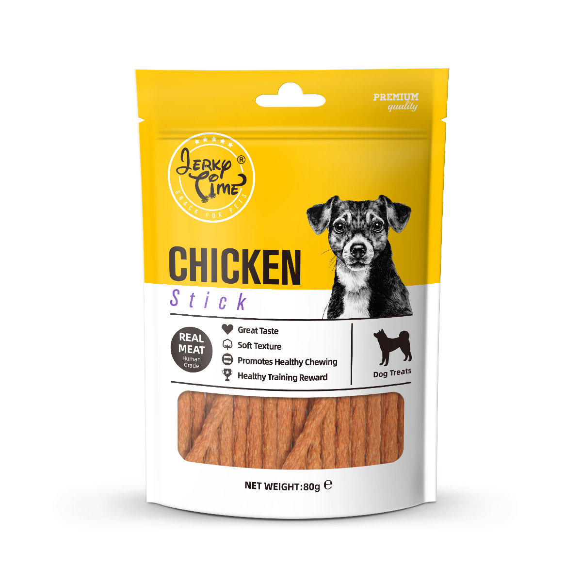 Jerky Time Patyczki z mięsa kurczaka dla psa, 80 g