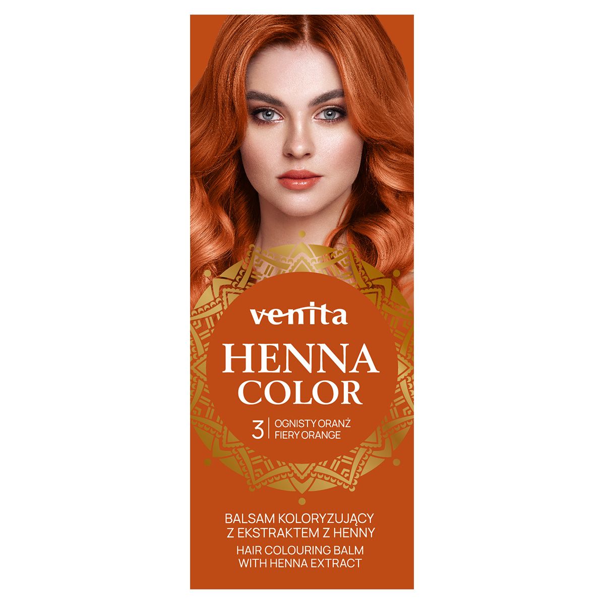 Venita Henna Color balsam koloryzujący do włosów 3 ognista oranżada, 75 ml