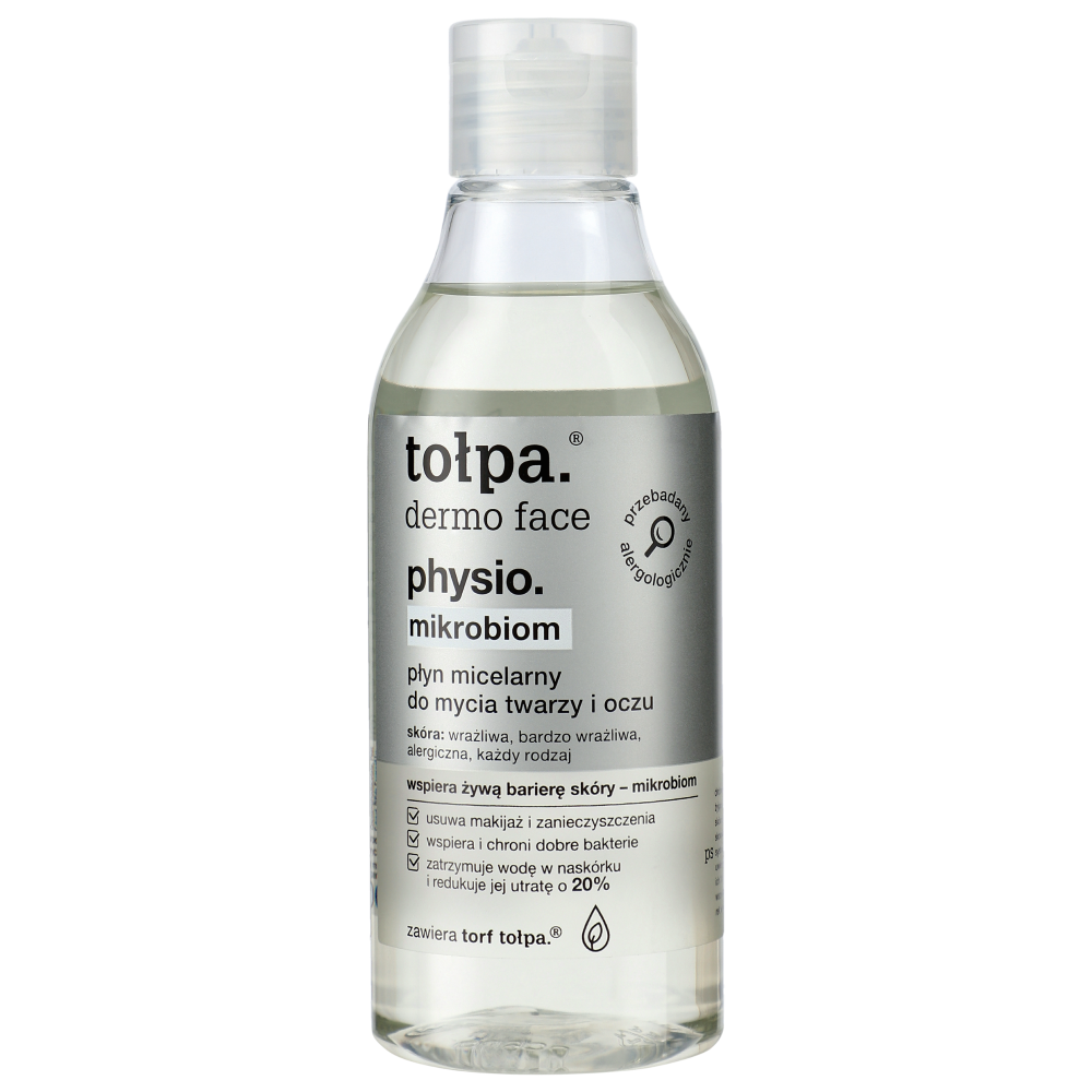 Tołpa Dermo Face Physio Mikrobiom płyn micelarny do mycia twarzy i oczu, 200 ml