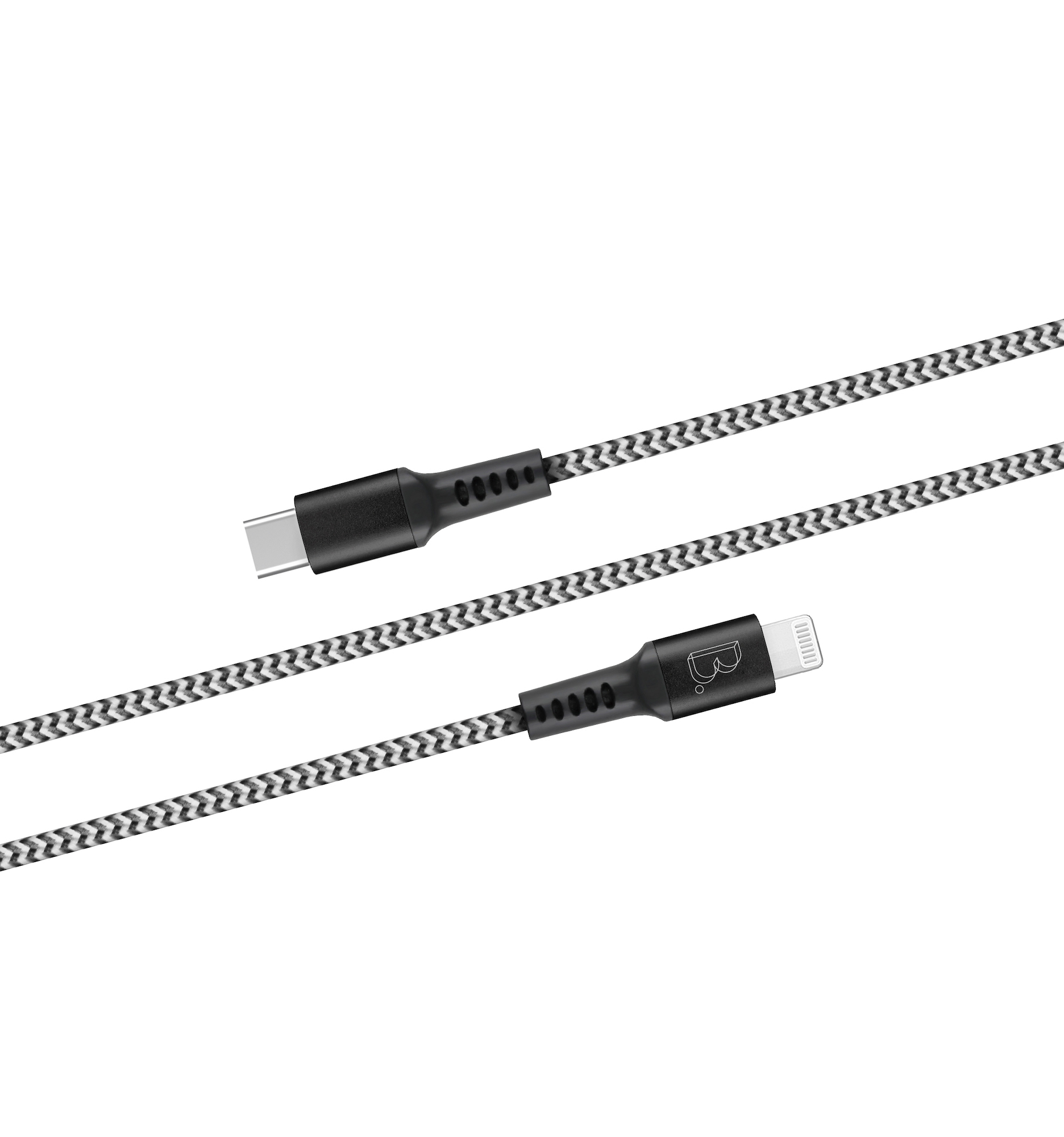 B.On Cotton 1,2m Zebra USB-C Lightning - kabel lightning