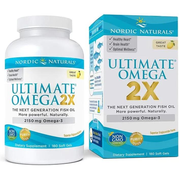 Nordic Naturals Ultimate Omega 2X suplement diety, 2150mg, Cytryna, 180 kaps./1 opak.