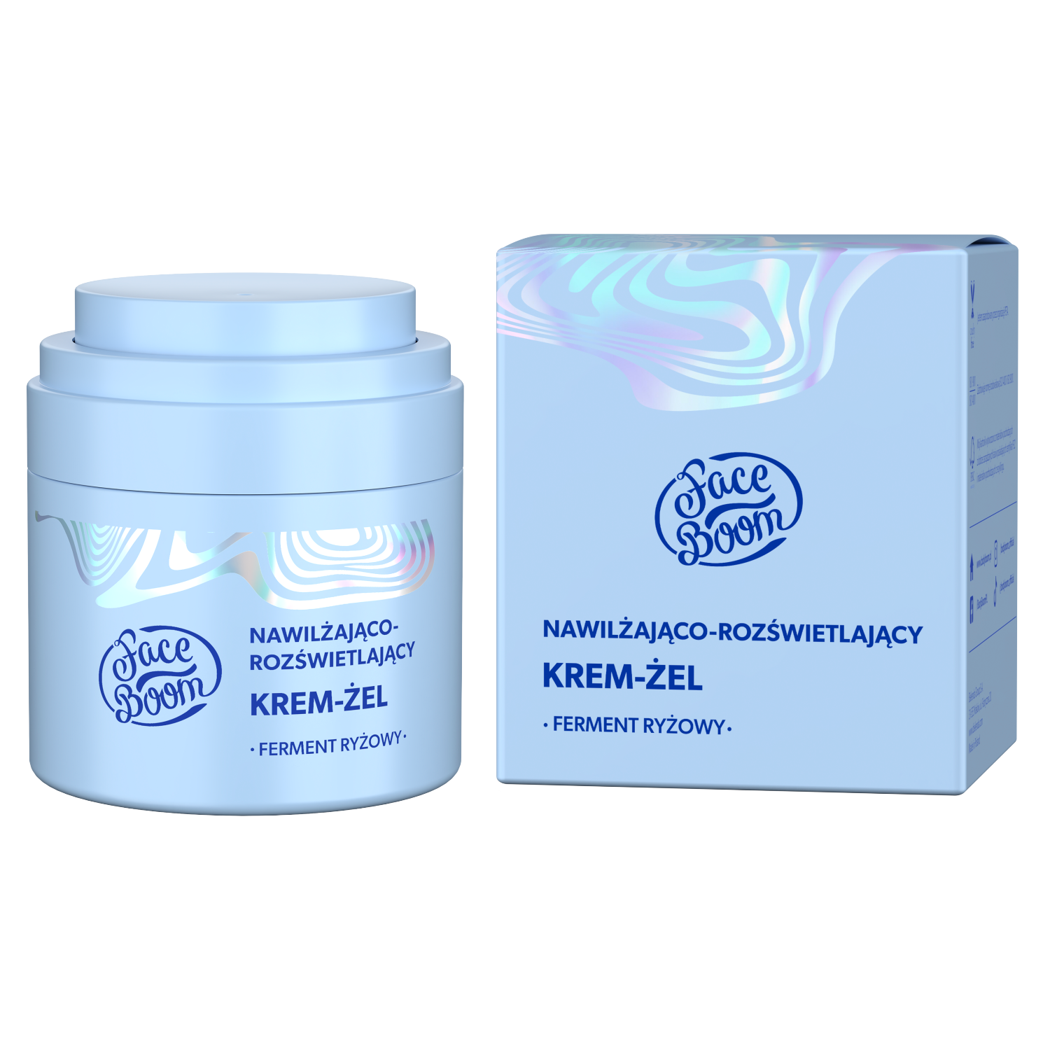 Faceboom nawilżająco-rozświetlający krem-żel do twarzy, 40 ml