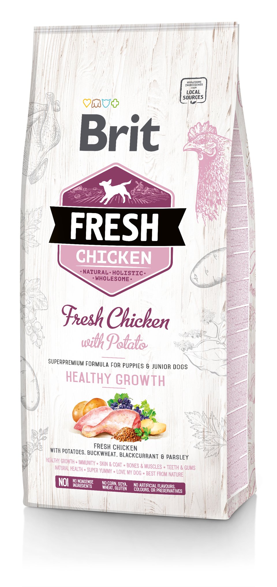 Karma dla psa BRIT Fresh Puppy Chicken & Potato 2.5 kg