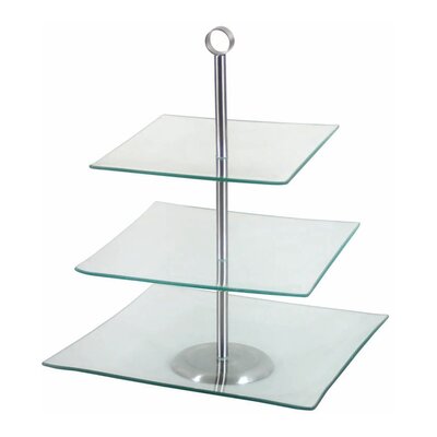 Patera AMBITION Laura 62070 3 poziomy Przezroczysto-srebrny