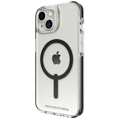 Etui GEAR4 Santa Cruz Snap MagSafe do Apple iPhone 14 Przezroczysto-czarny