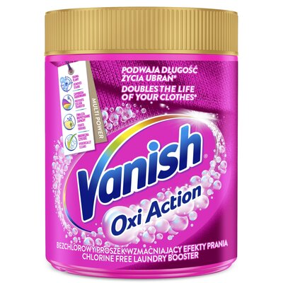 Odplamiacz do prania VANISH Oxi Action Różowy 0.47 kg