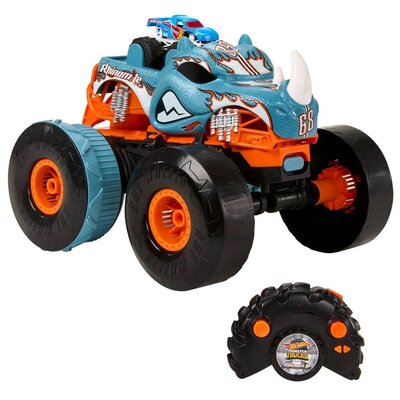 Samochód zdalnie sterowany Hot Wheels Rhinomite Mega Transformacja HPK27