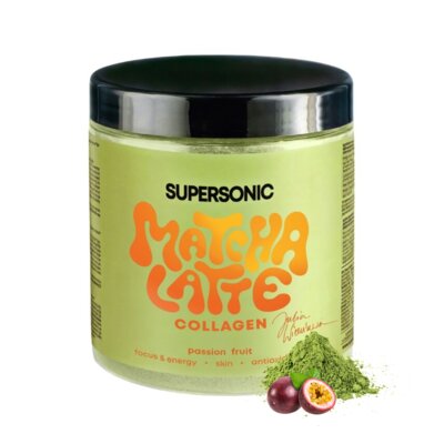Supersonic Matcha Latte Collagen matcha z kolagenem i marakują, 280 g