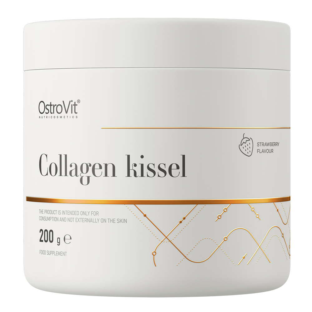 OstroVit Kolagenowy Kisiel suplement diety o truskawkowym, 200 g