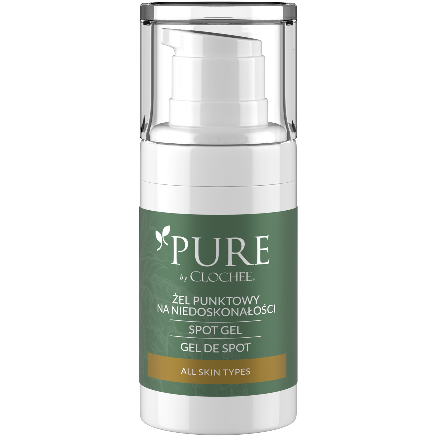 Pure By Clochee żel punktowy na niedoskonałości do twarzy, 15 ml