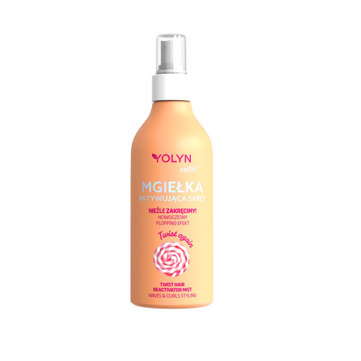 Yolyn WOW reaktywator skrętu w mgiełce - stylizacja fal i loków, 150 ml