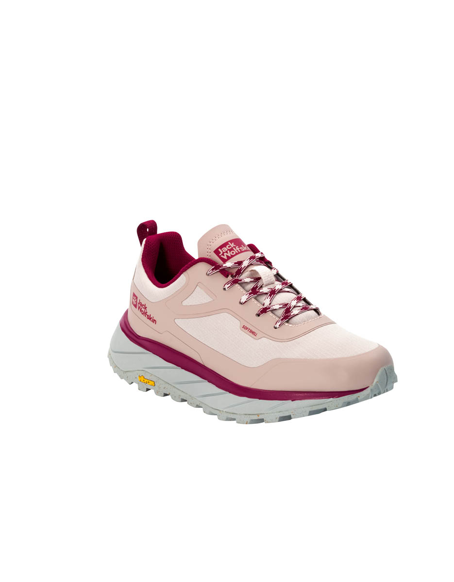 Buty damskie turystyczne softshellowe Jack Wolfskin TERRASHELTER LOW W rose smoke - 40,5