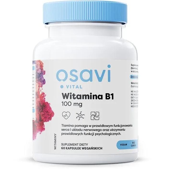 Osavi suplement diety witamina B1, 100mg, 60 kaps./1 opak.