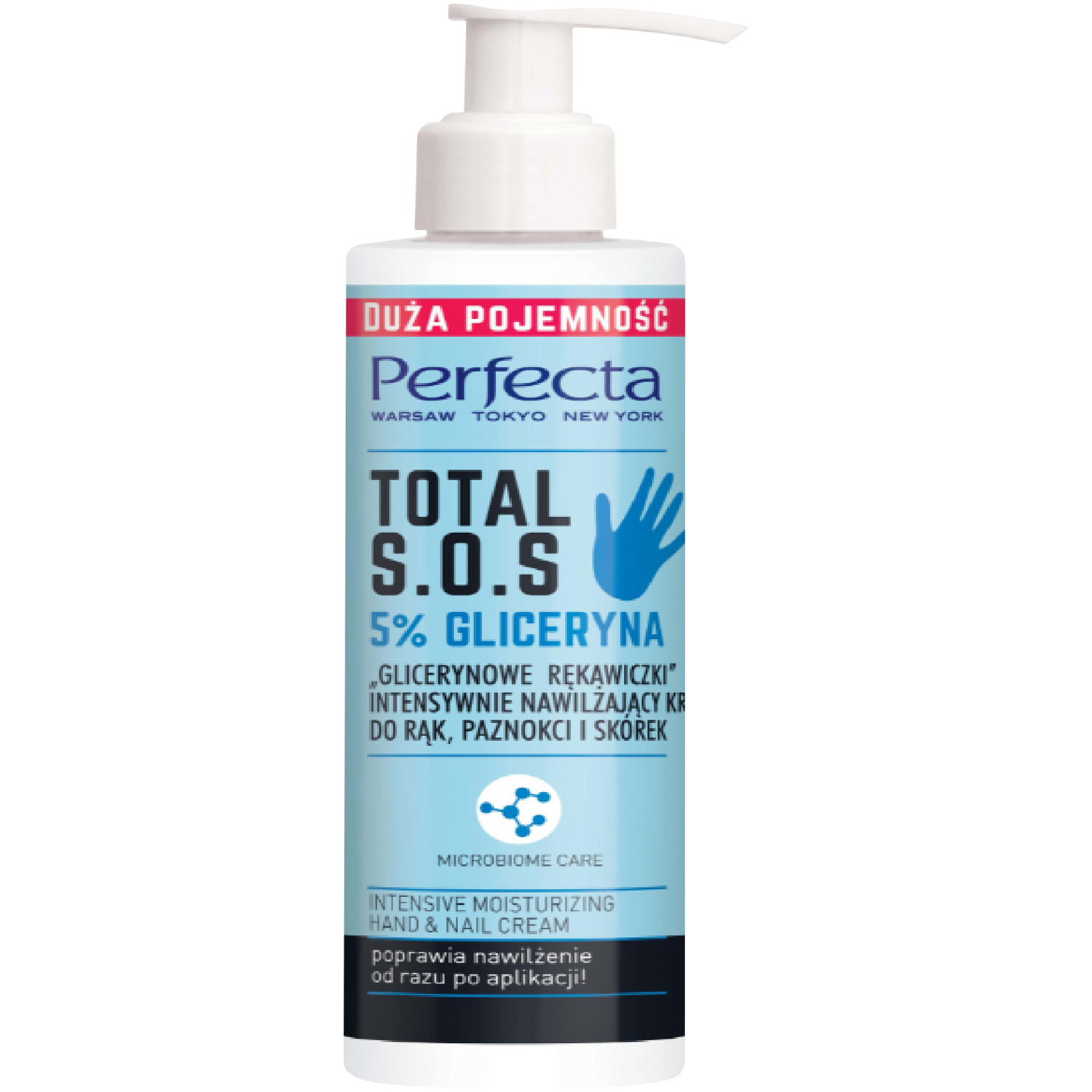 Perfecta Glicerynowe Rękawiczki silnie nawilżający krem-olejek do rąk z gliceryną, 195 ml