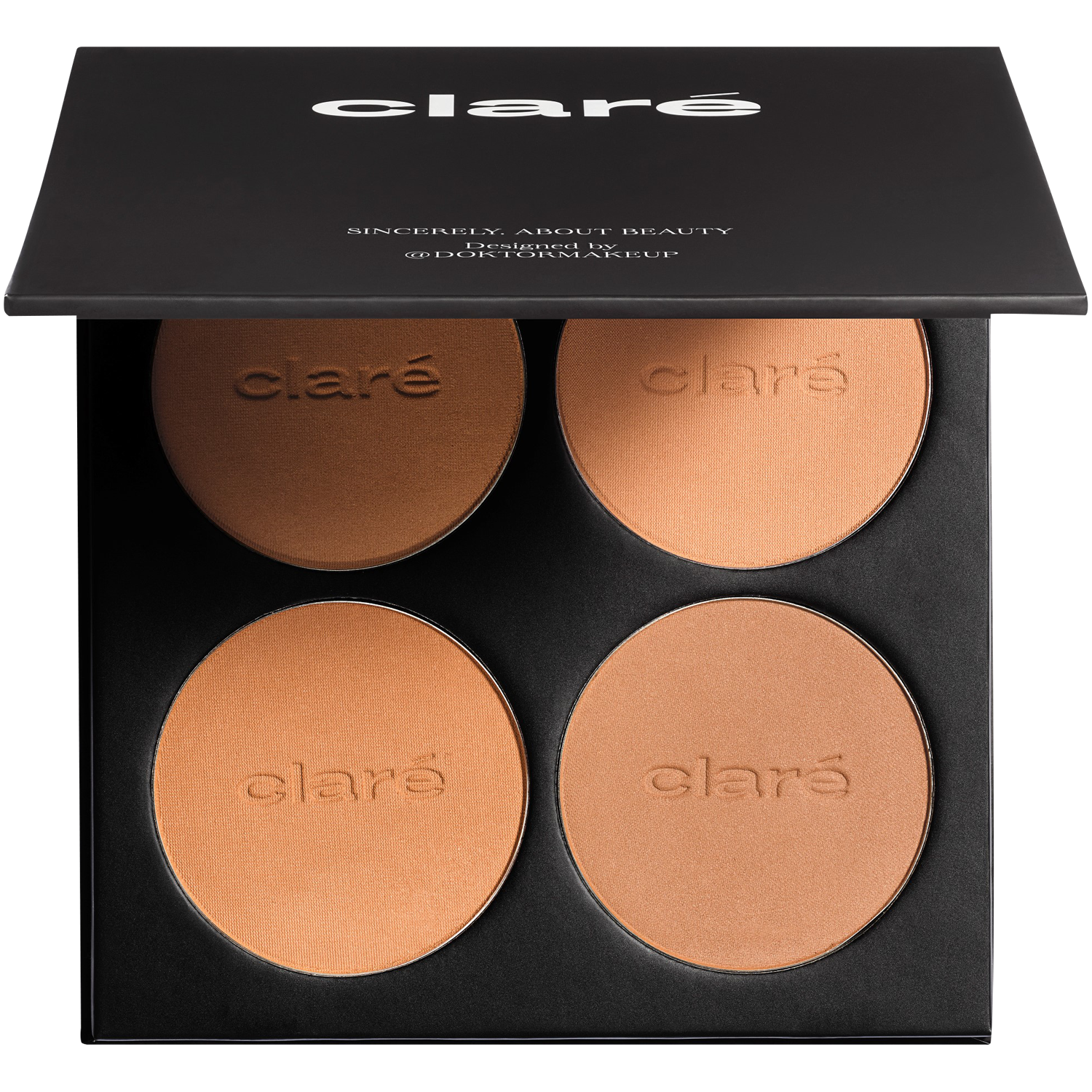 Claré Makeup Surgery paleta 4 bronzerów, 32 g